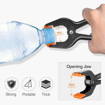 EMART Heavy Duty 4.5 Inch Spring Clamps - 12 Pack