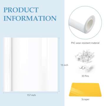 ZAHAT Cat Scratch Furniture Protector 157" L x 15" W – Couch Protector from Cat Claws, Durable Anti-Scratch Sofa Covers for Pets, Protect Furniture from Damage – Easy to Install and Clean