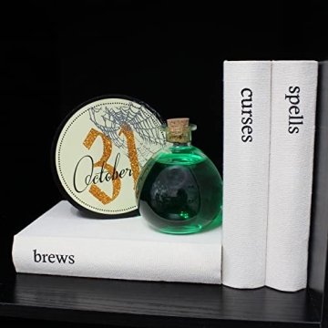 Halloween Faux Book Stack with Burlap Ribbon - AuldHome Design