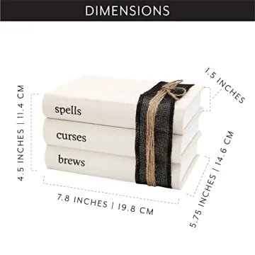 Halloween Faux Book Stack with Burlap Ribbon - AuldHome Design