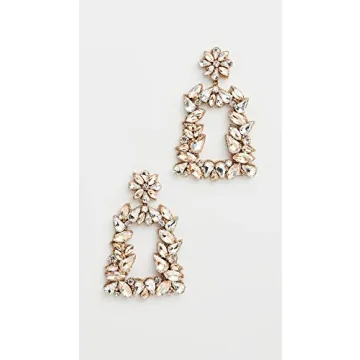 Deepa Gurnani Women's Deepa by Deepa Gurnani Gold Crystal Earrings, Gold Multi, One Size