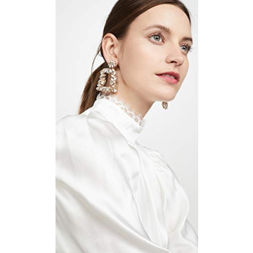 Deepa Gurnani Women's Deepa by Deepa Gurnani Gold Crystal Earrings, Gold Multi, One Size