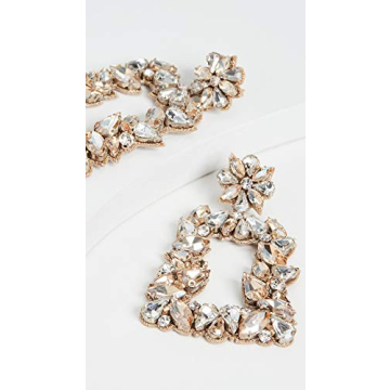 Deepa Gurnani Women's Deepa by Deepa Gurnani Gold Crystal Earrings, Gold Multi, One Size