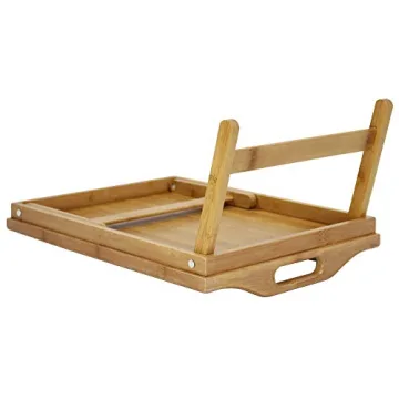 KKTONER Bamboo Bed Tray Table for Breakfast & Work on the Go