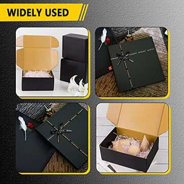 ZSPENG Black Shipping Boxes for Small Business 28 Pack