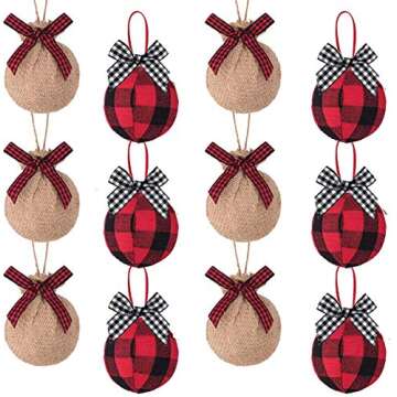 Benwanfee 100 Pieces Mini Buffalo Plaid Bows Gingham Craft Ribbon Wreaths Bows for Sewing, Gift, DIY Craft, Wedding Decoration Ornament