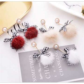 Benwanfee 100 Pieces Mini Buffalo Plaid Bows Gingham Craft Ribbon Wreaths Bows for Sewing, Gift, DIY Craft, Wedding Decoration Ornament