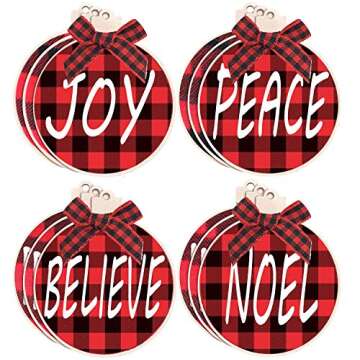 Benwanfee 100 Pieces Mini Buffalo Plaid Bows Gingham Craft Ribbon Wreaths Bows for Sewing, Gift, DIY Craft, Wedding Decoration Ornament