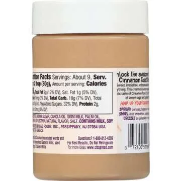 Cinnamon Toast Crunch Creamy Cinnamon Spread Delightful Flavor