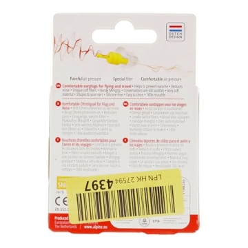 Alpine FlyFit Earplugs for Pain-Free Air Travel