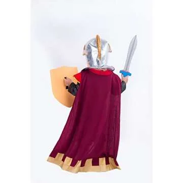 Spooktacular Creations Kids Medieval Knight Costume, Boys Renaissance Knight Costume Deluxe Set for Toddler Halloween RolePlay Themed Party (3T, 3-4 yrs)
