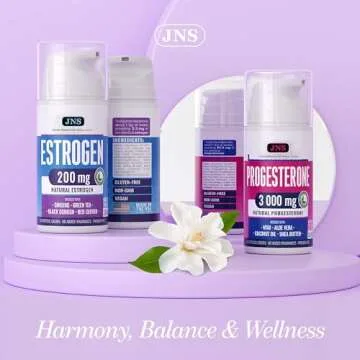 Progesterone Cream (Bioidentical) for Menopause Hot Flashes Relief 3000 mg - Support Hormone Balance for Fertility & Conception with Dong Qai - Bio-Identical Progesterone Cream for Women - 3.4 fl oz