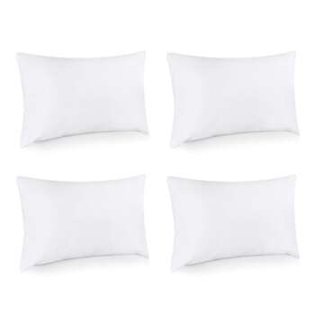 Utopia Bedding Throw Pillows (Set of 4, White), 12 x 16 Inches Pillows for Sofa, Bed and Couch Decor...