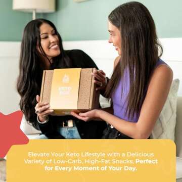KETO Snack Box: Keto Sampler Snacks and Treats - Low Carb (5G or less) Low Sugar, High Fat Keto Friendly Snacks- Great Keto Care Package