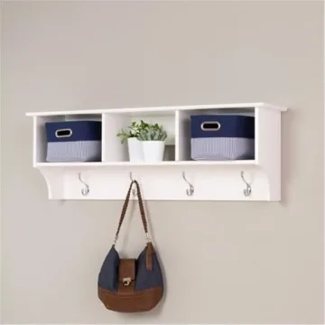 Contemporary Wall Mounted Coat Rack with Easy Installation