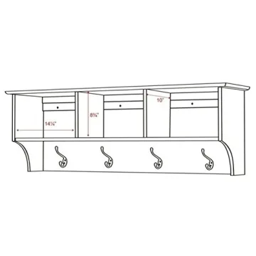 Contemporary Wall Mounted Coat Rack with Easy Installation