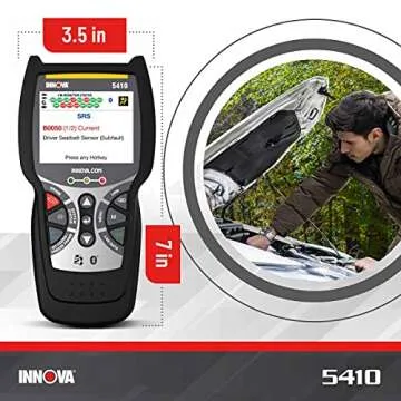 INNOVA 5410 All-System OBD2 Scan Tool – Read/Erase Check Engine, ABS, SRS, and Transmission Codes