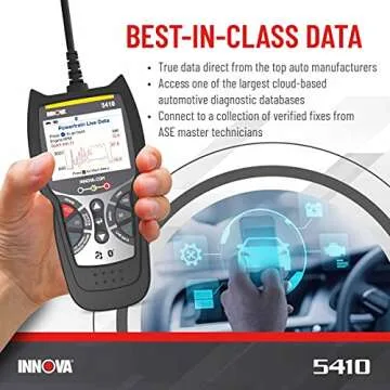 INNOVA 5410 All-System OBD2 Scan Tool – Read/Erase Check Engine, ABS, SRS, and Transmission Codes