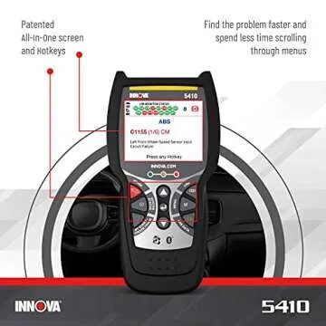 INNOVA 5410 All-System OBD2 Scan Tool – Read/Erase Check Engine, ABS, SRS, and Transmission Codes
