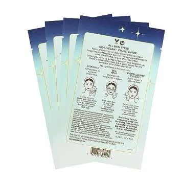 Pacifica Undereye Spot Serum Mask – Bright Eye Vitamin C Mask for Dark Circles & Hydration, Brightening Under Eye Treatment, Vegan & Cruelty-Free, 4 Pack