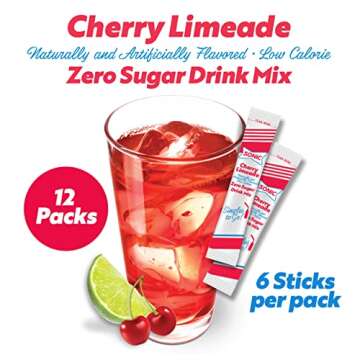 Sonic Singles To Go Cherry Limeade Drink Mix, 72 Servings