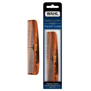 Wahl Beard, Mustache, & Hair Pocket Comb - Handcrafted Quality with Smooth Design