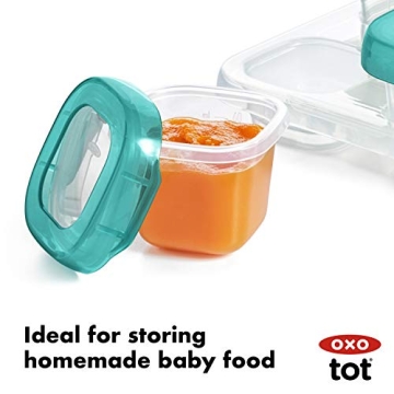 OXO Tot 12-Piece Baby Blocks Set in Teal for Parents