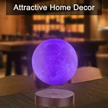 VGAzer Levitating Moon Lamp: 16 Color Night Light