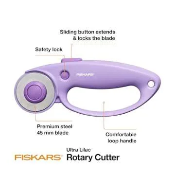 Fiskars Loop Rotary Cutter for Fabric and Vinyl Cutting
