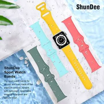 Vibrant 4 Pack Apple Watch Bands for Women