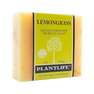 Plantlife Lemongrass Bar Soap - Moisturizing and Soothing Soap for Your Skin - Hand Crafted Using Pl...