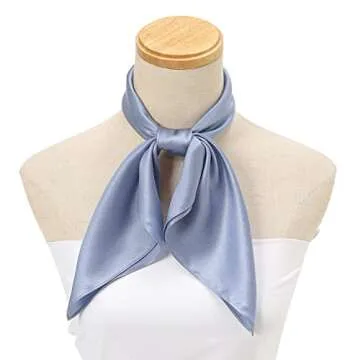 RIIQIICHY Head Scarf for Women Hair Scarf Silk Scarf for Hair Wrapping at Night 27.5 × 27.5 inches