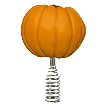 Hallmark Keepsake Disney Tim Burton's The Nightmare Before Christmas Pumpkin King Miniature Tree Top...