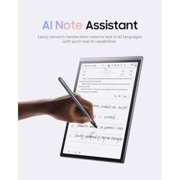 iFLYTEK AINOTE Air 2, an 8.2-Inch AI Note-Taking Tablet with Pen, Voice-To-Text Transcription, Multi...