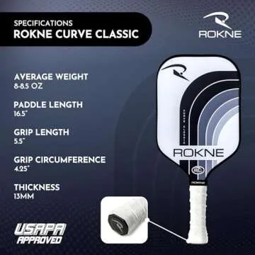 Use ROKNE Curve Classic Pickleball Paddle for Max Power
