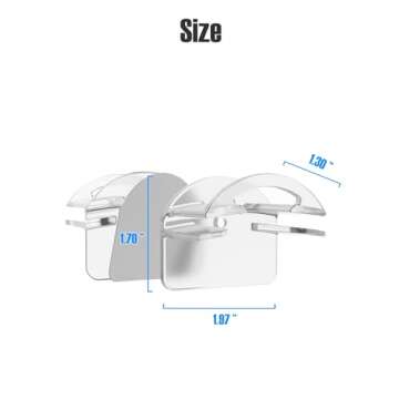 MSKEI Hat Hooks - Innovative 2-in-1 Hat Organizer