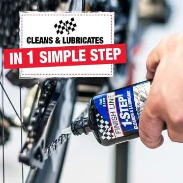 Finish Line 1-Step Bicycle Chain Cleaner & Lubricant 4oz Squeeze Bottle