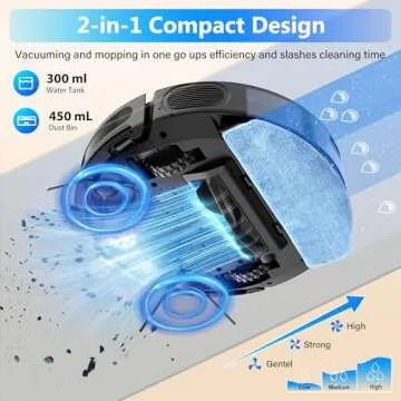 Tikom Robot Vacuum and Mop Combo for Efficient Cleaning