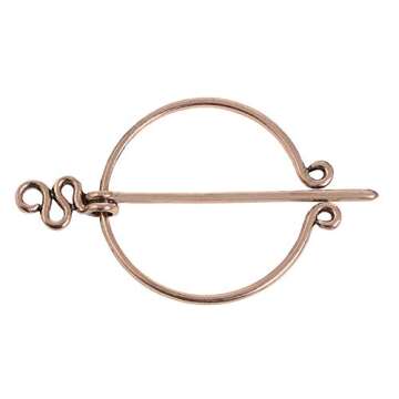 Retro Viking Brooches Pin Set for Men Women Viking Medieval Cloak Shawl Pin Clasp Penannular Scarf Cardigan Pin Brooch Lapel Viking Jewelry (04)