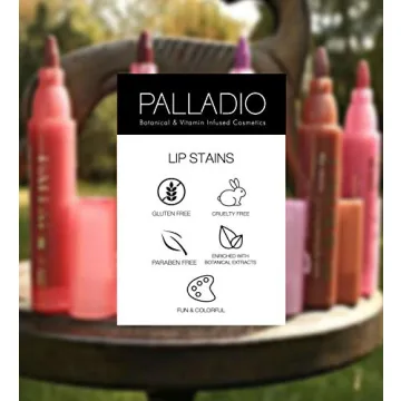 Palladio Lip Stain Hydrating Waterproof Formula Longlasting