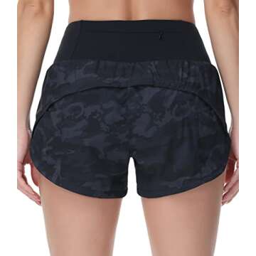 Womens High Waisted Running Shorts Quick Dry Athletic Wear
