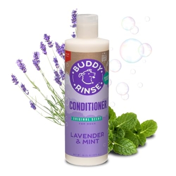 Buddy Rinse Conditioner for Dog Grooming - Lavender & Mint, 16 oz.