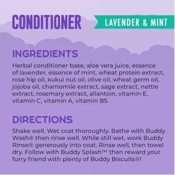 Buddy Rinse Conditioner for Dogs - Lavender & Mint Scent