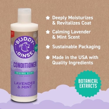 Buddy Rinse Conditioner for Dogs - Lavender & Mint Scent