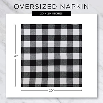 Buffalo Check Classic Farmhouse Napkin Set for Dining