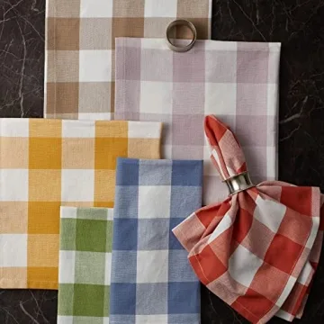 Buffalo Check Classic Farmhouse Napkin Set for Dining