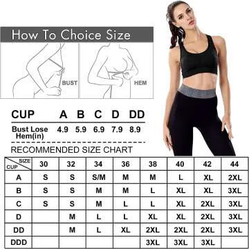 Racerback Sports Bras for High Impact Workouts
