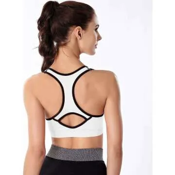 Racerback Sports Bras for High Impact Workouts