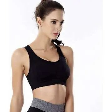 Racerback Sports Bras for High Impact Workouts