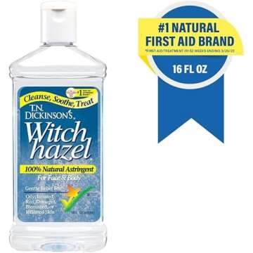 TN Dickinson's Witch Hazel Natural Astringent, 16 oz (Pack of 3)